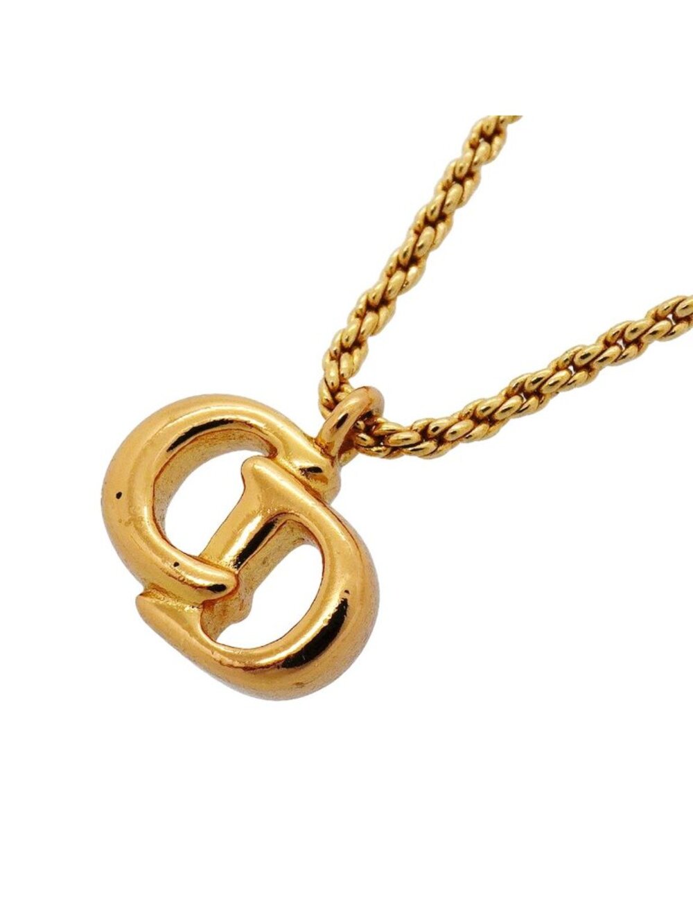 Dior Necklace CD Logo Gold Plated
